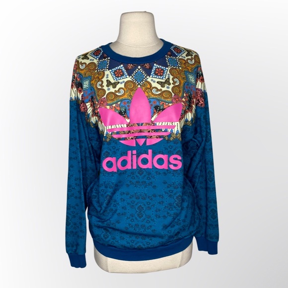 adidas Sweaters - Adidas x Farm Rio Borbomix Butterfly Sweatshirt Women Size XS